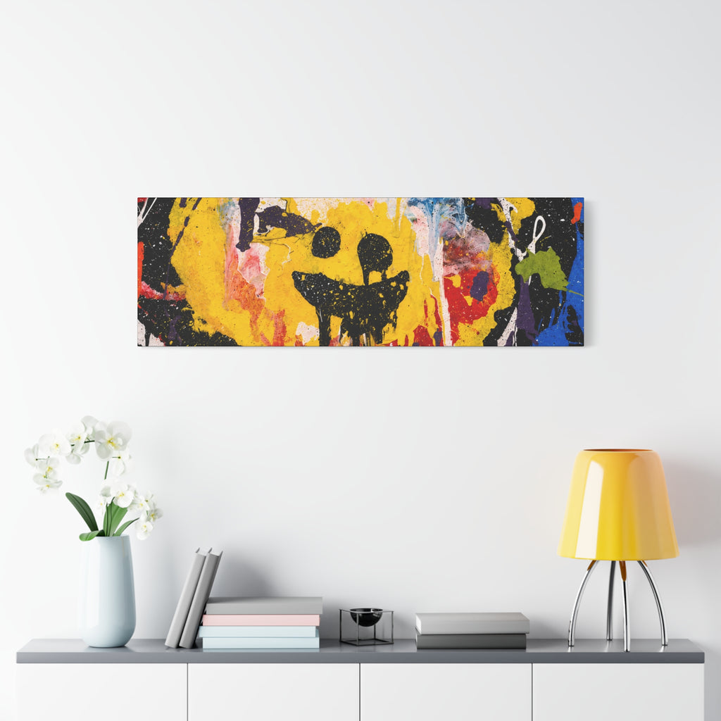 Abstract Graffiti Smile Canvas