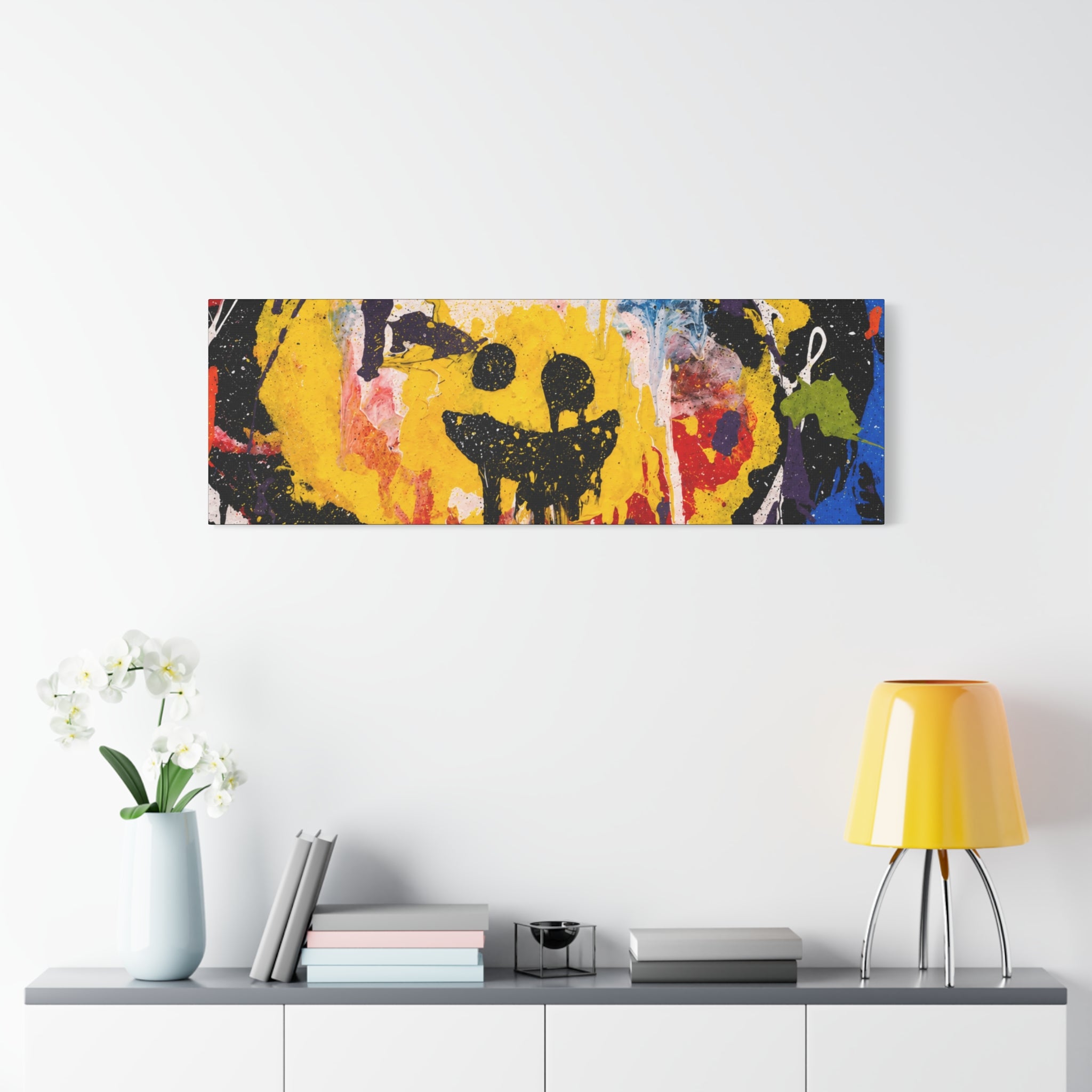Abstract Graffiti Smile Canvas