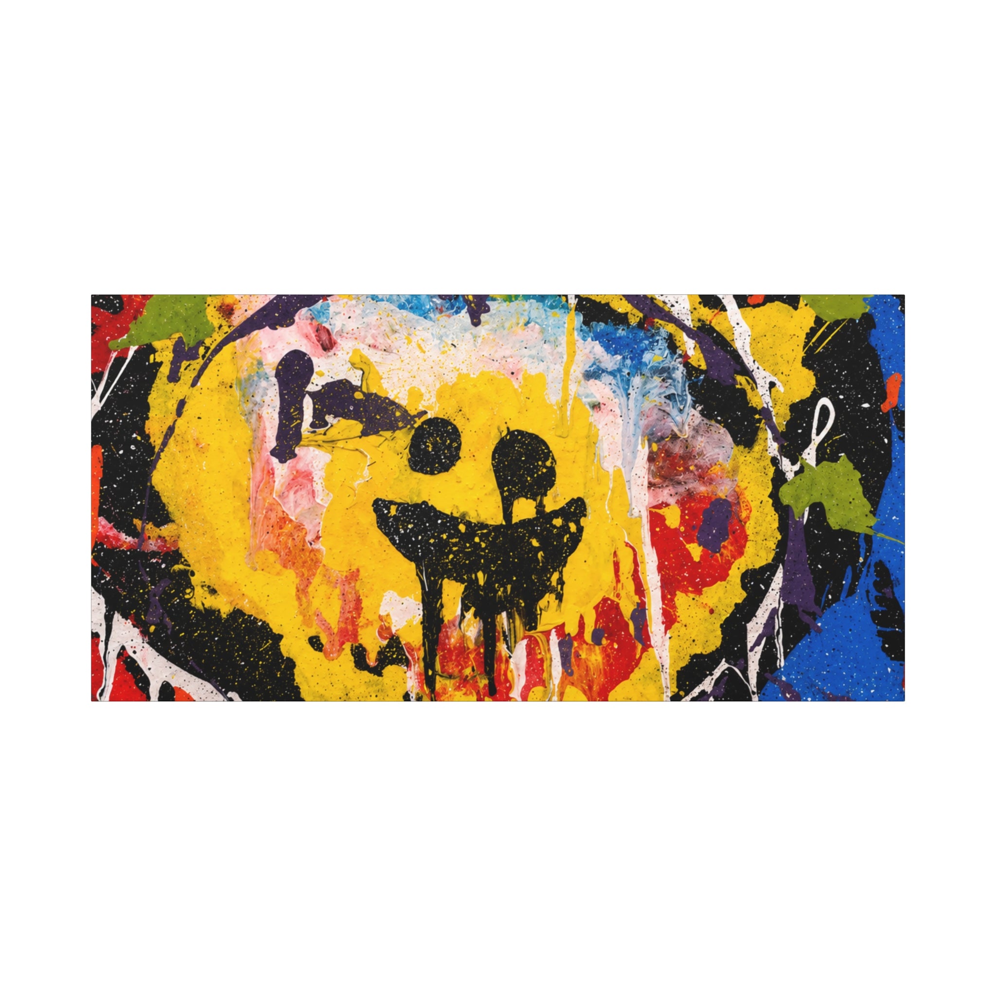 Abstract Graffiti Smile Canvas
