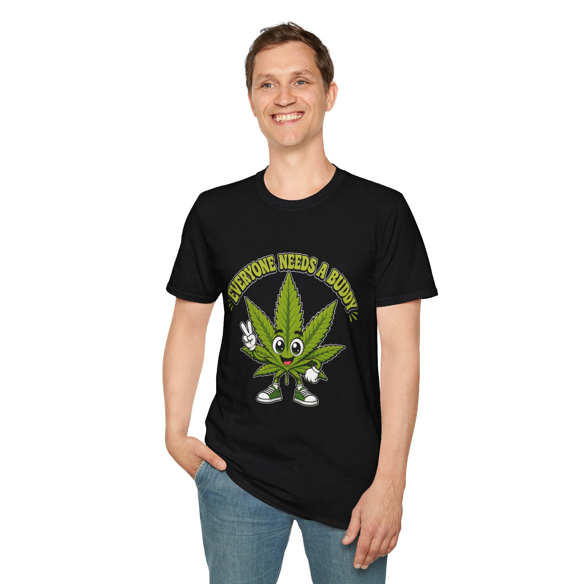 Everyone Needs a Buddy Cannabis Leaf T-Shirt