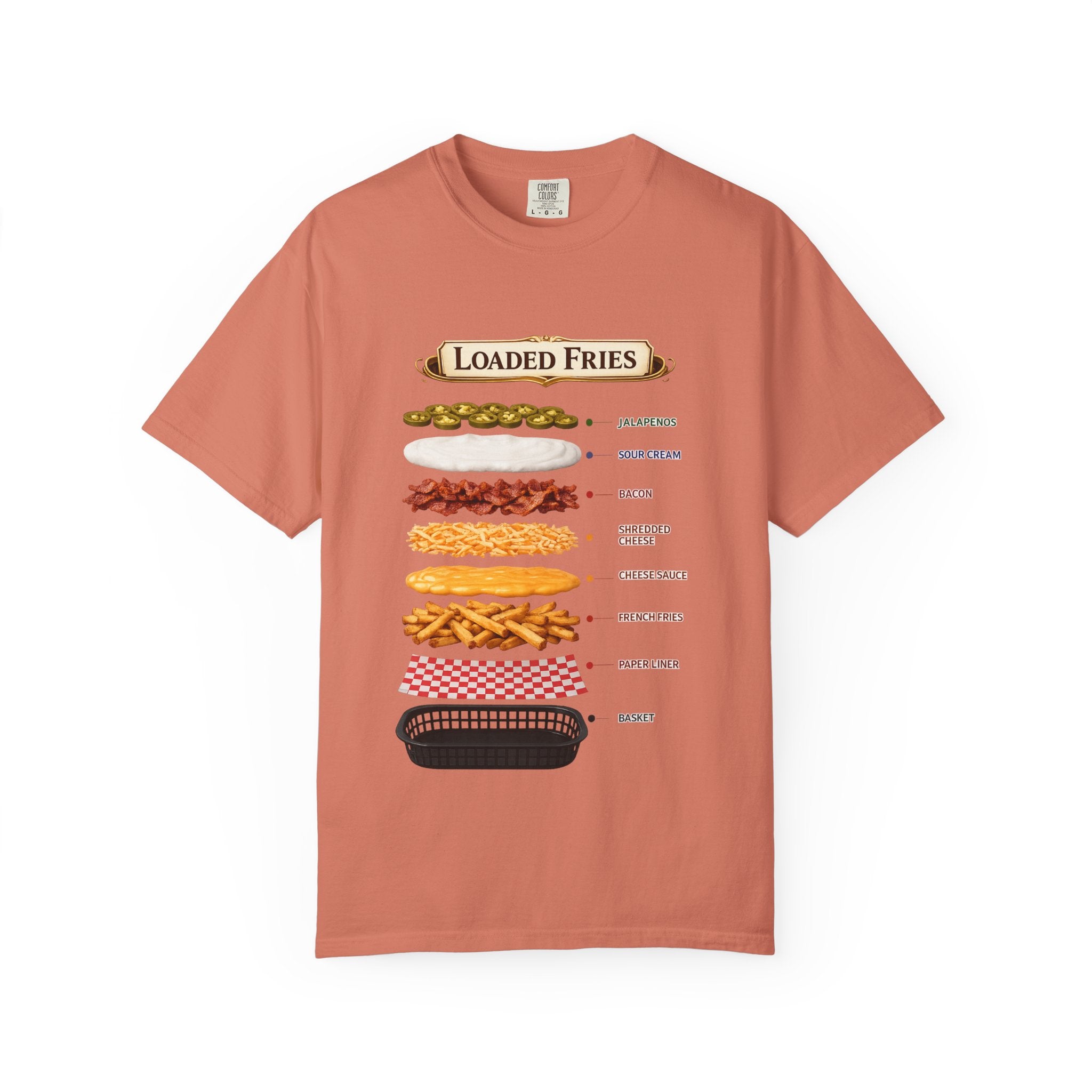 Loaded Fries T-Shirt — Graphic Snack Lovers Tee