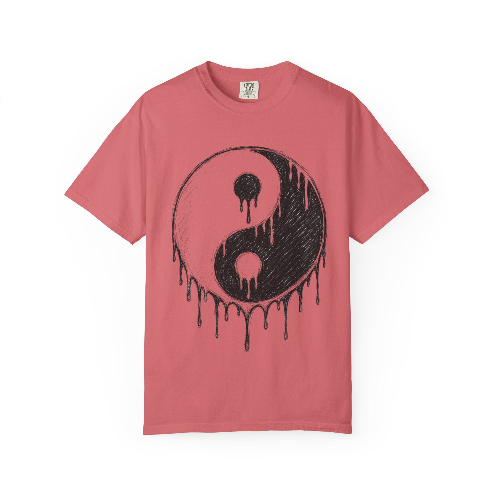 Yin Yang Drip Tee — Grunge Yin-Yang Graphic T-Shirt