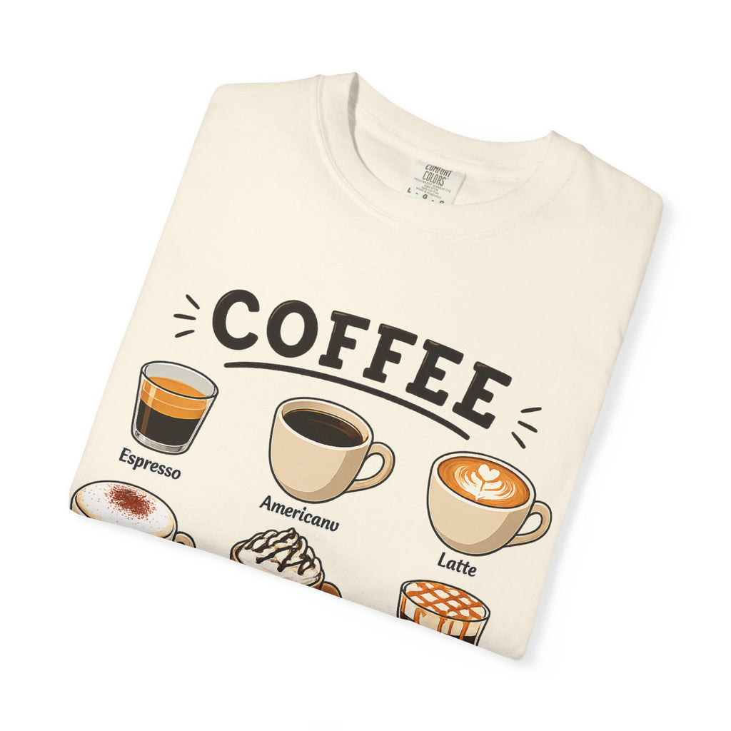 Coffee Types T-Shirt — Illustrated Coffee Guide Tee