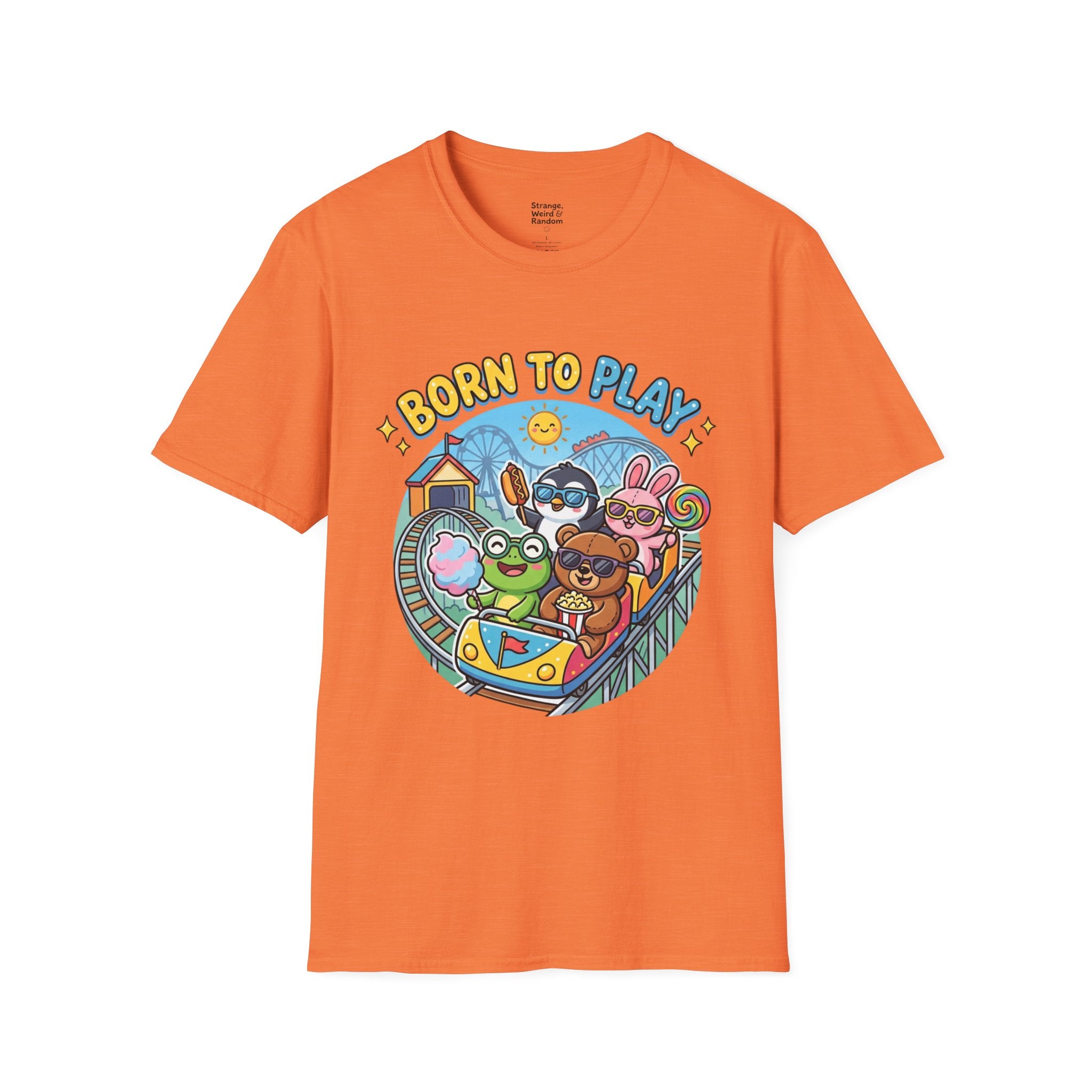 Born to Play T-Shirt — Cute Cartoon Animals Gaming & Playtime Tee