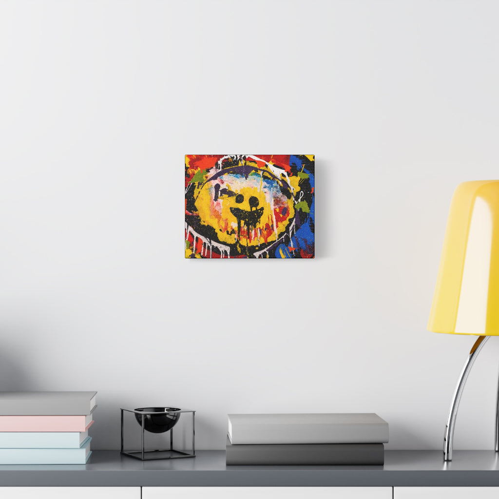 Abstract Graffiti Smile Canvas