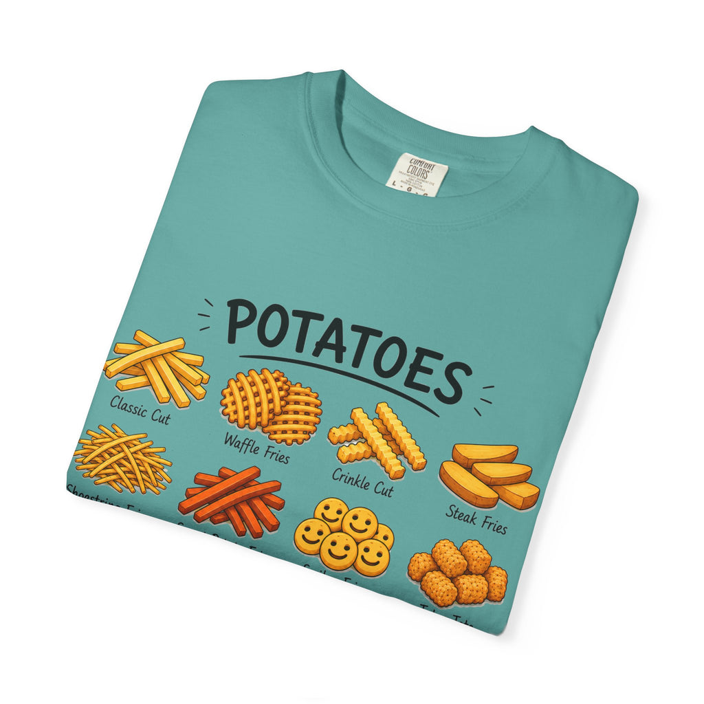 Potato Varieties T-Shirt — Cute Illustrated 'Potatoes' Chart Tee