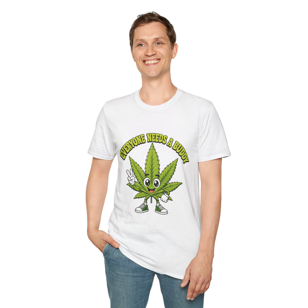 Everyone Needs a Buddy Cannabis Leaf T-Shirt