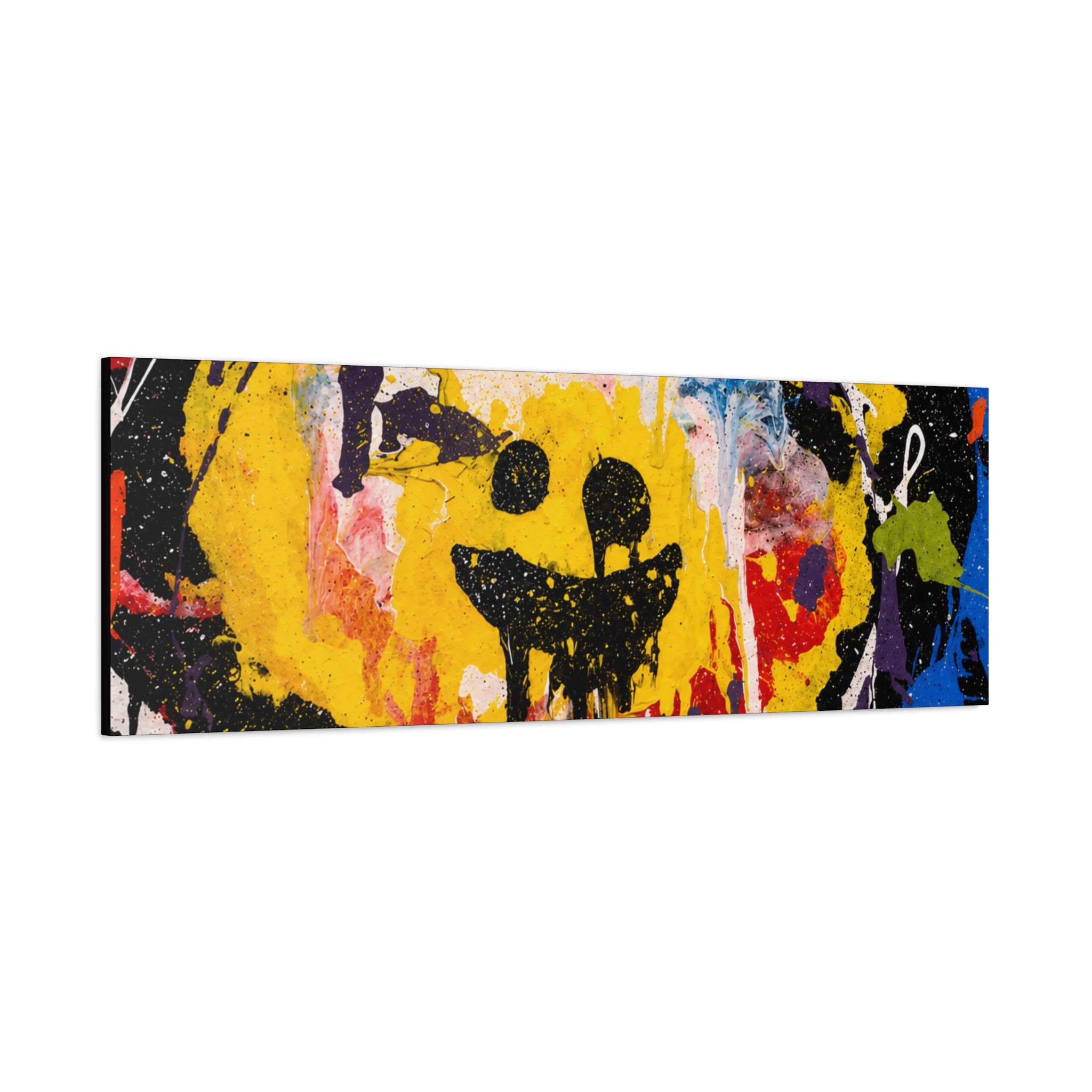 Abstract Graffiti Smile Canvas