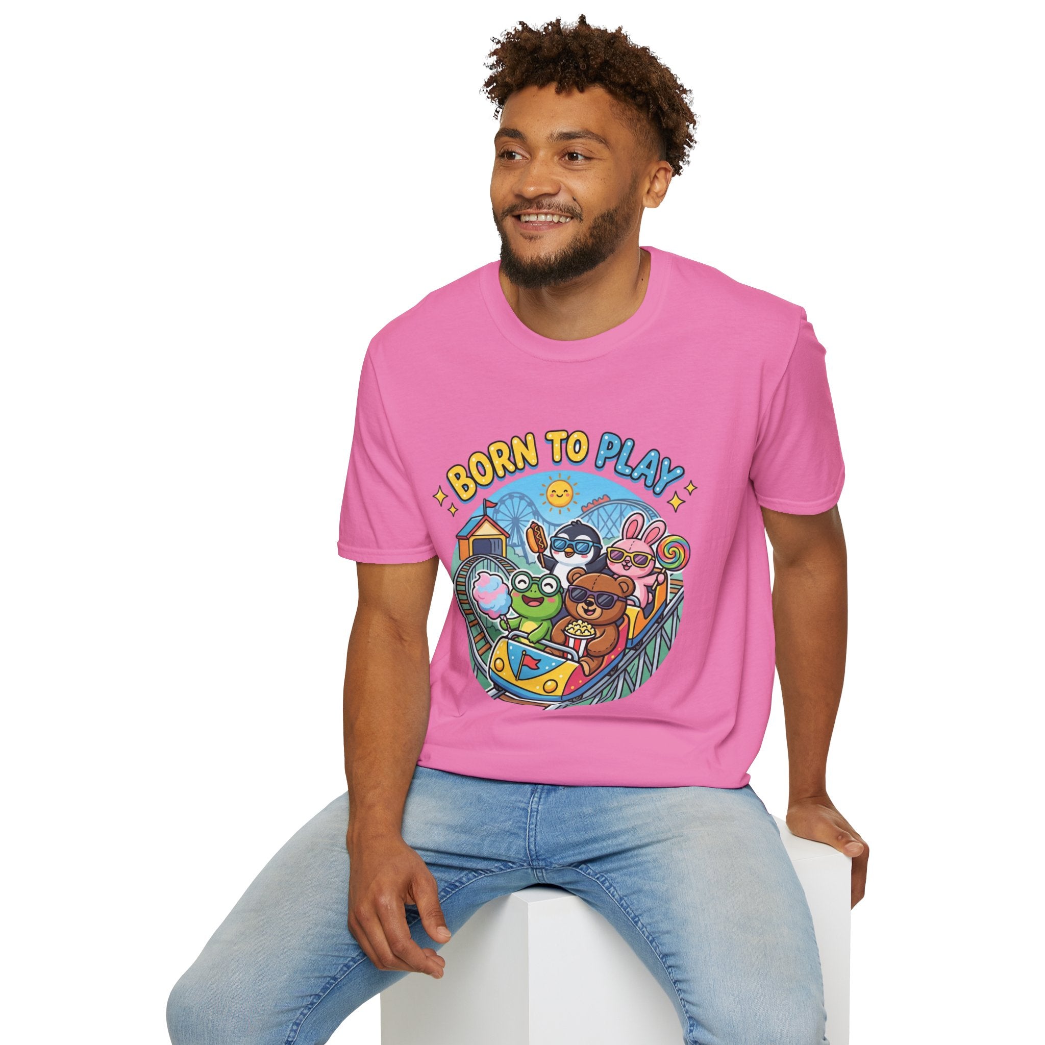 Born to Play T-Shirt — Cute Cartoon Animals Gaming & Playtime Tee