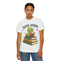 Book Worm T-Shirt – Cute Reading Worm Graphic Tee ("Just One More Chapter")