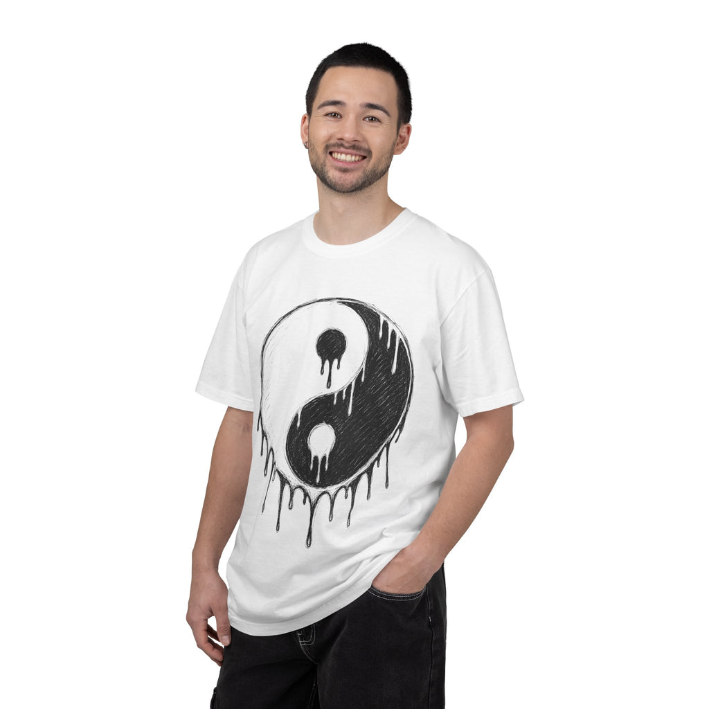 Yin Yang Drip Tee — Grunge Yin-Yang Graphic T-Shirt