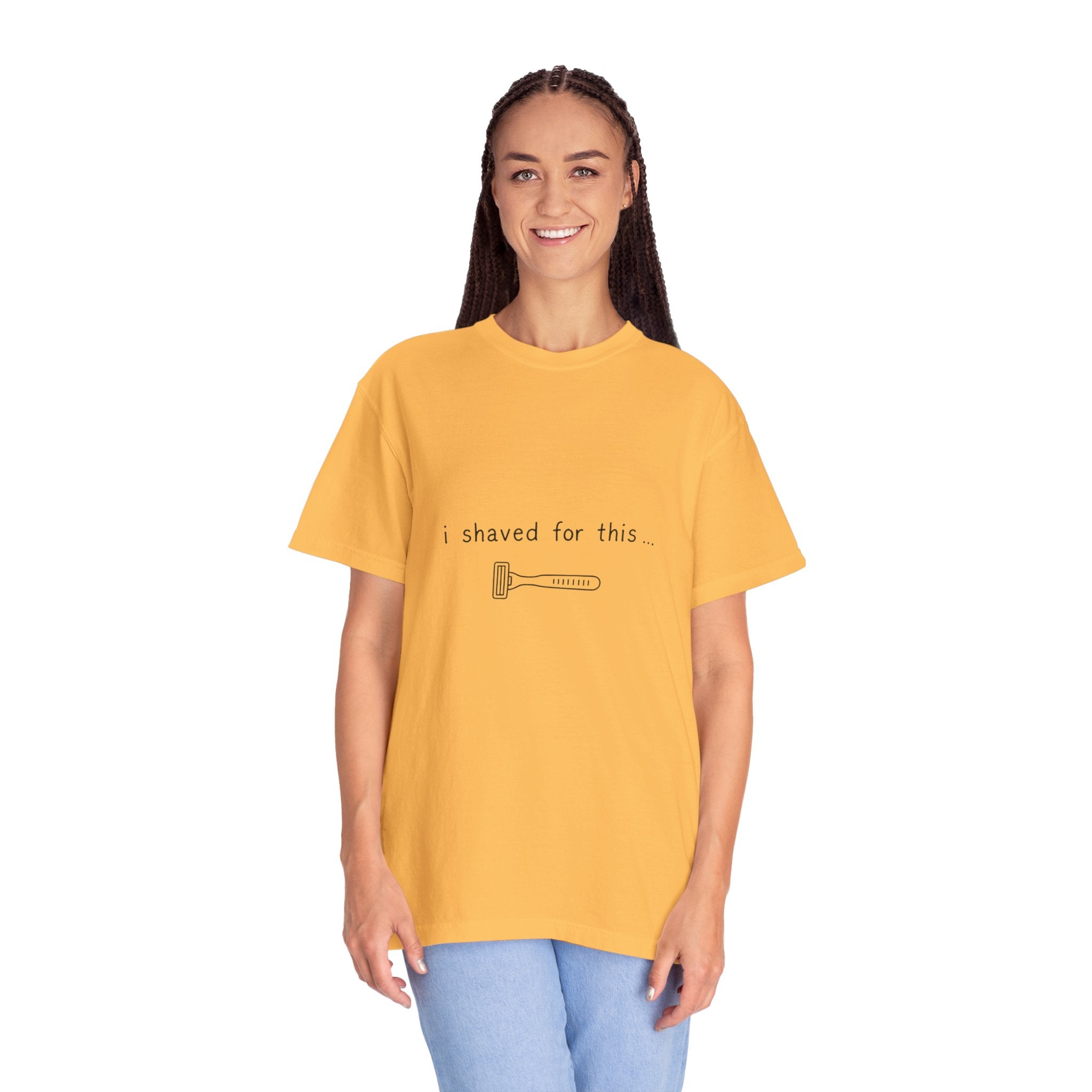 Funny 'I Shaved For This' T-Shirt – Minimal Razor Graphic Tee