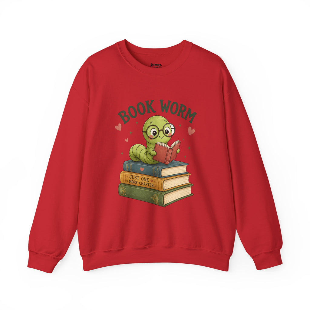 Book Worm Sweatshirt — Cute Reading Lover Crewneck