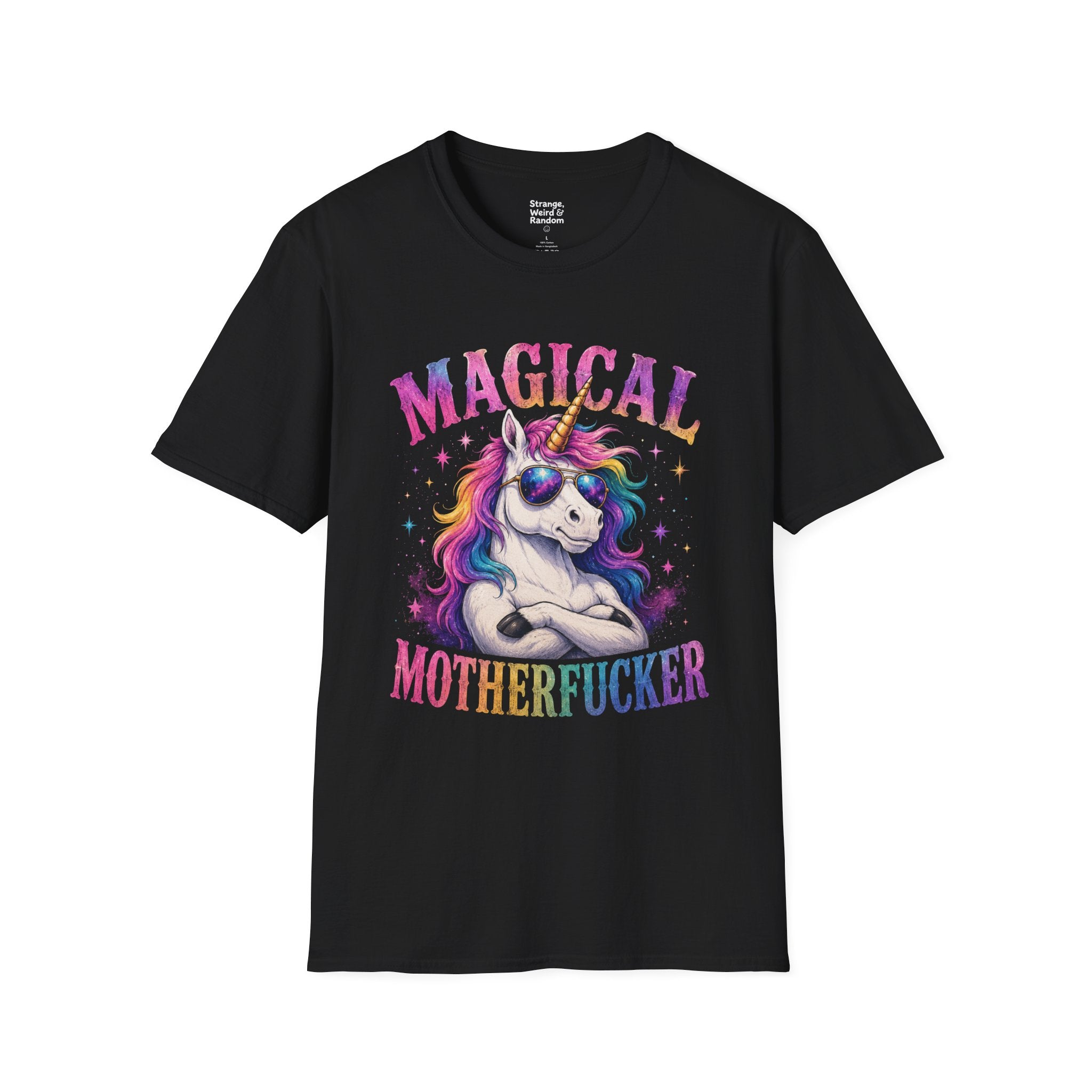 Magical Unicorn T-Shirt — "Magical Motherfucker" Graphic Tee, Colorful Rainbow Unicorn Gift