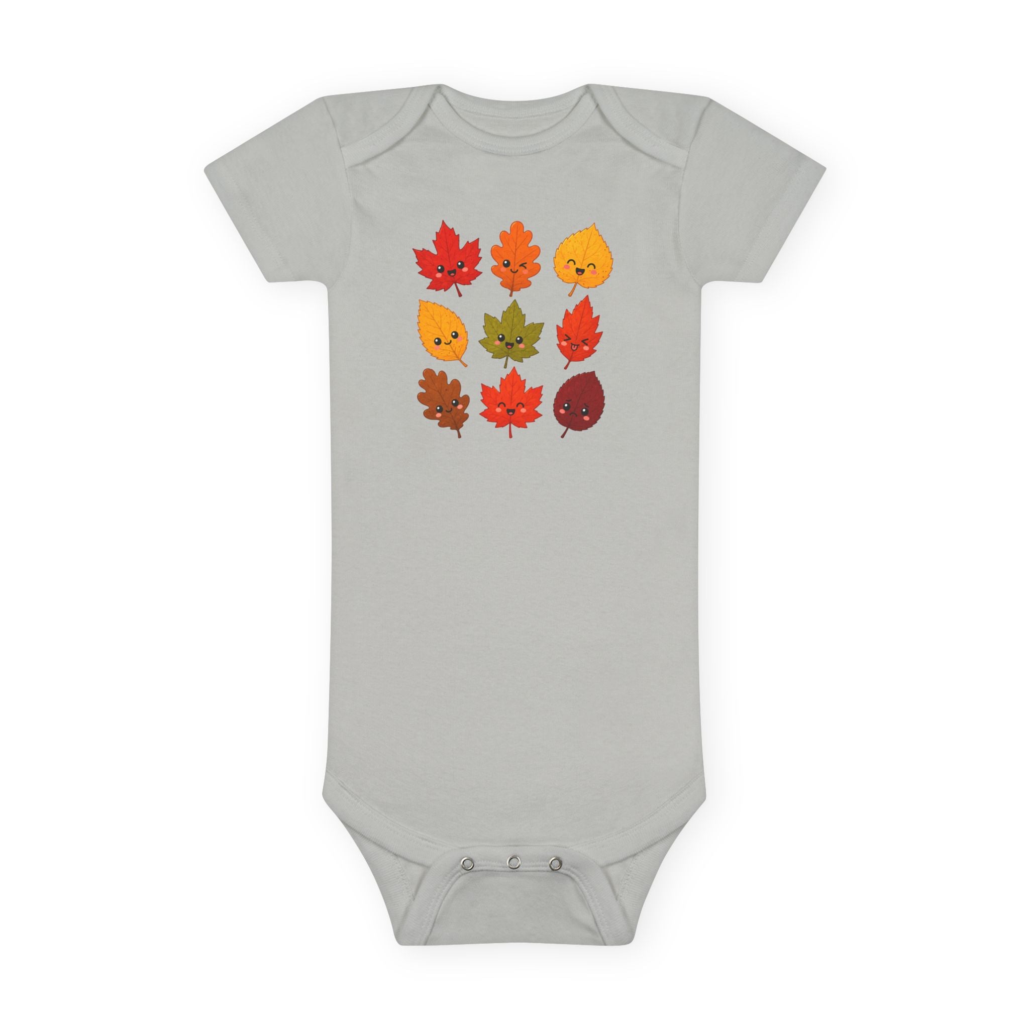 Autumn Leaves Baby Onesie – Cute Fall Leaf Pattern Bodysuit
