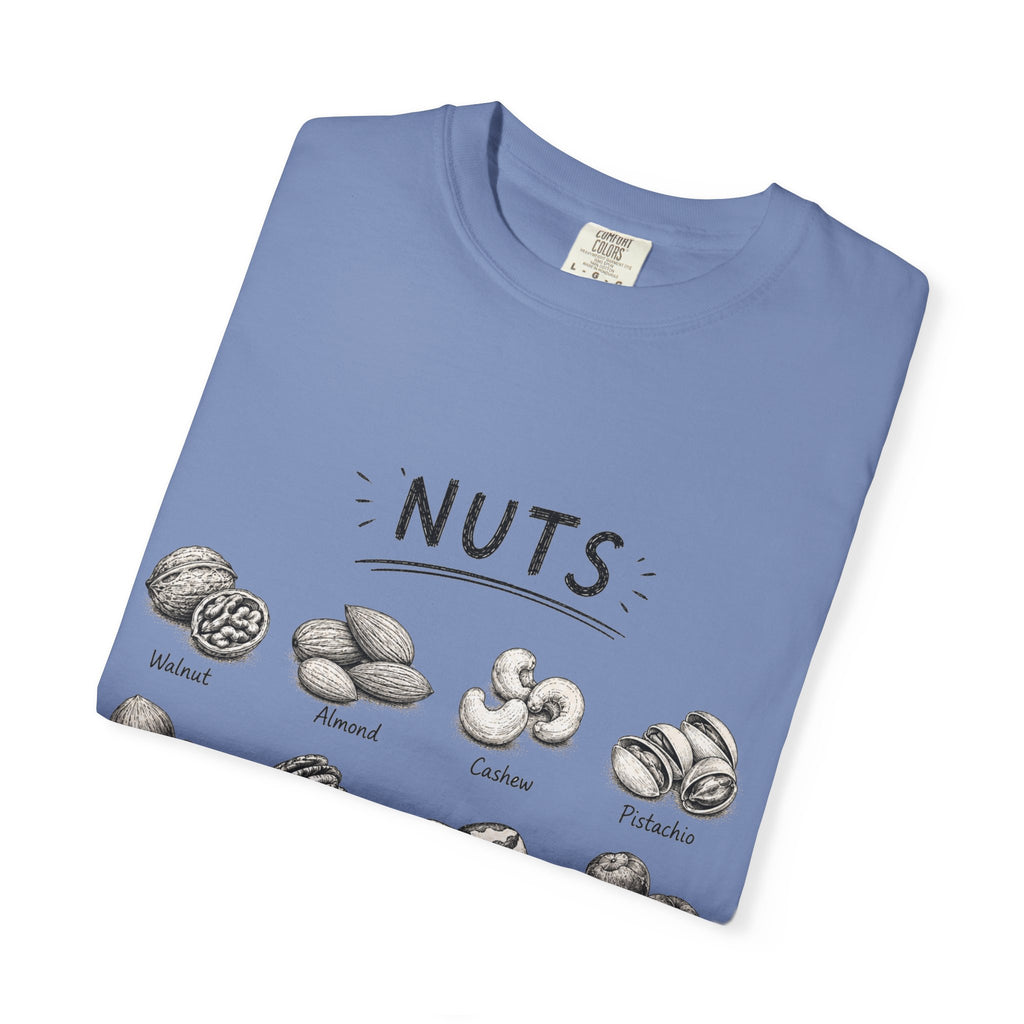 Nuts Illustrated T-Shirt — Vintage Botanical Nut Chart Tee