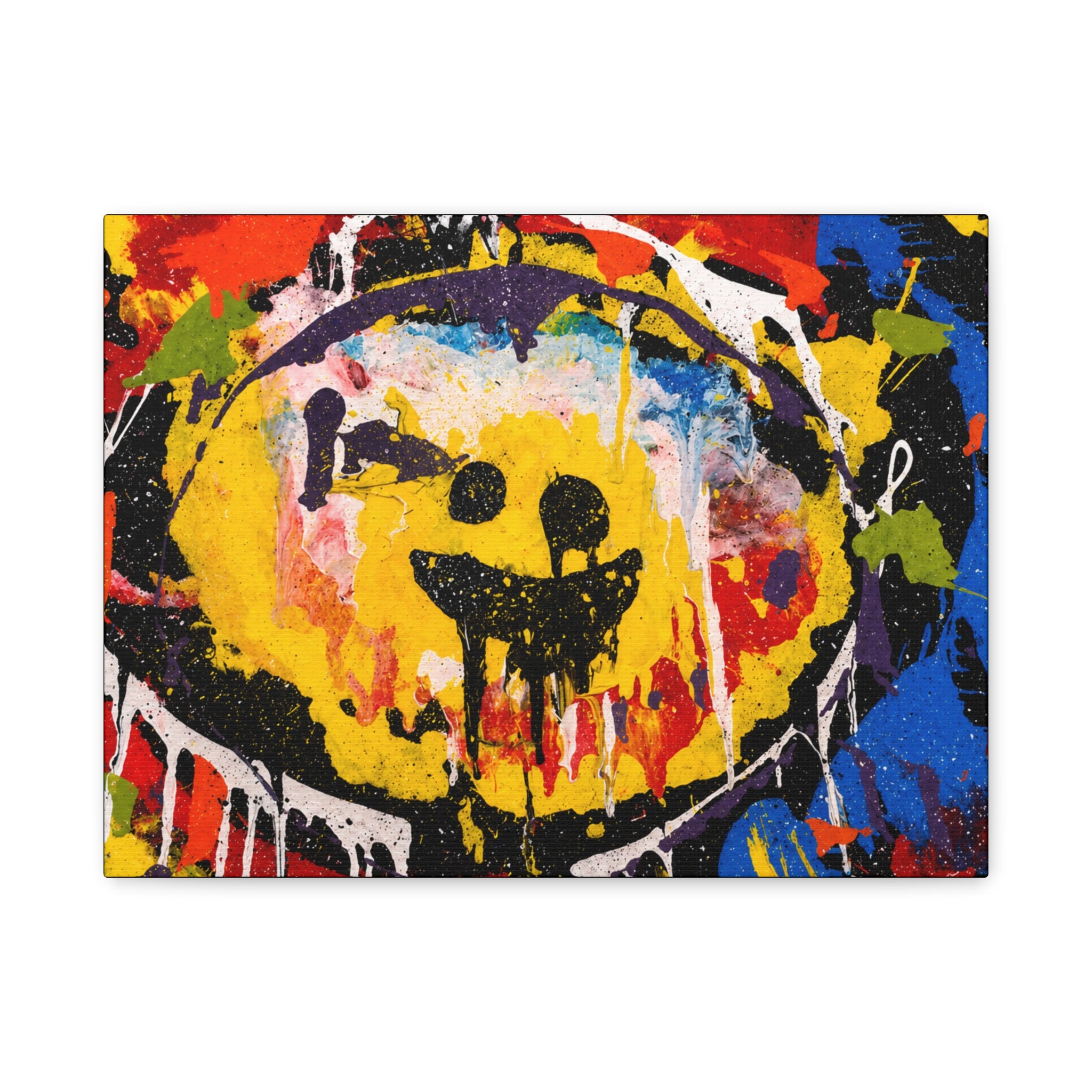 Abstract Graffiti Smile Canvas
