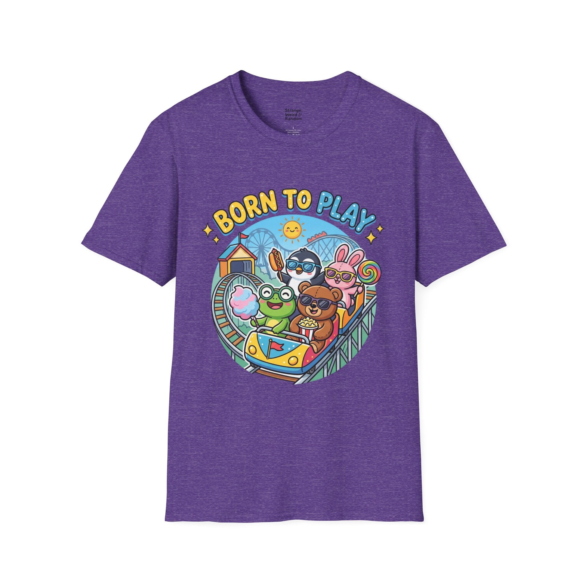 Born to Play T-Shirt — Cute Cartoon Animals Gaming & Playtime Tee