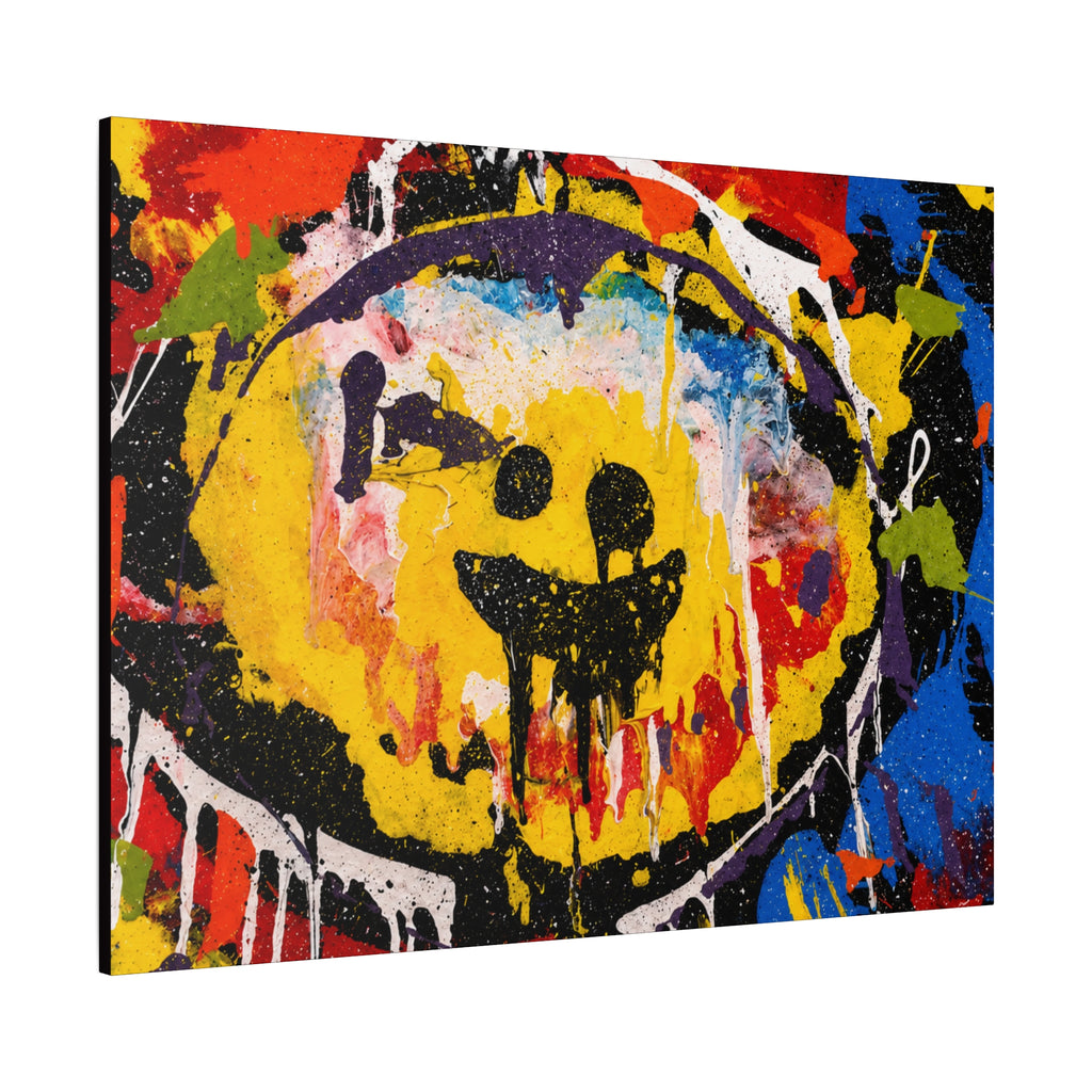 Abstract Graffiti Smile Canvas