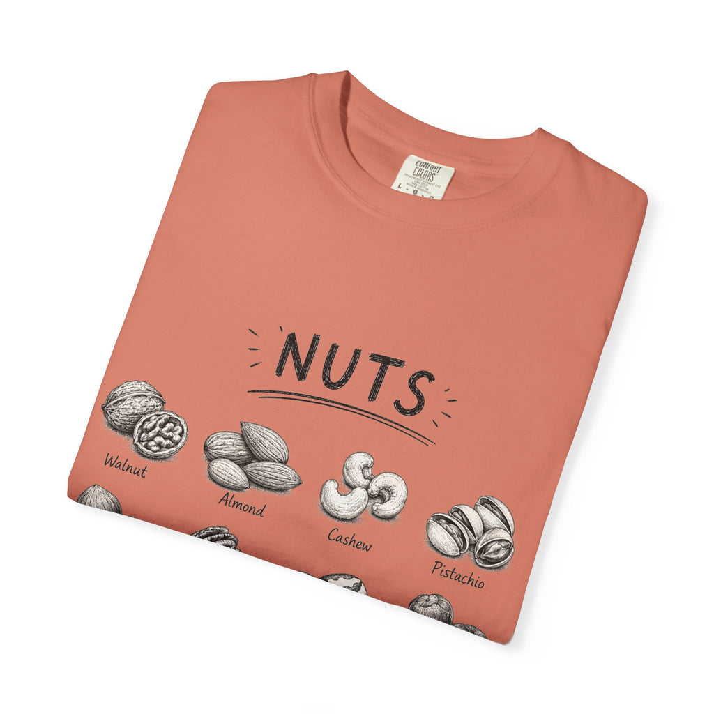 Nuts Illustrated T-Shirt — Vintage Botanical Nut Chart Tee