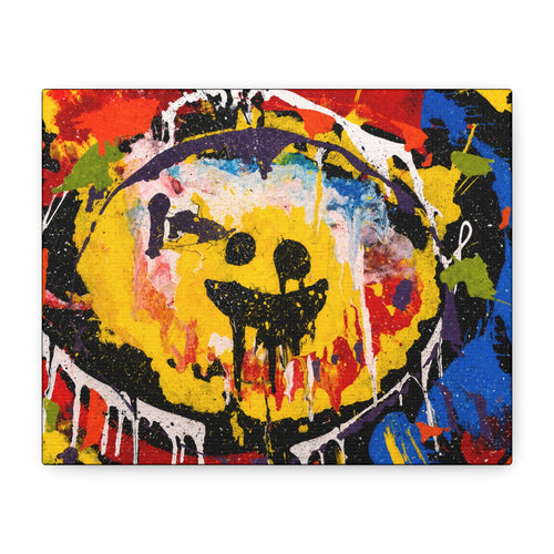 Abstract Graffiti Smile Canvas