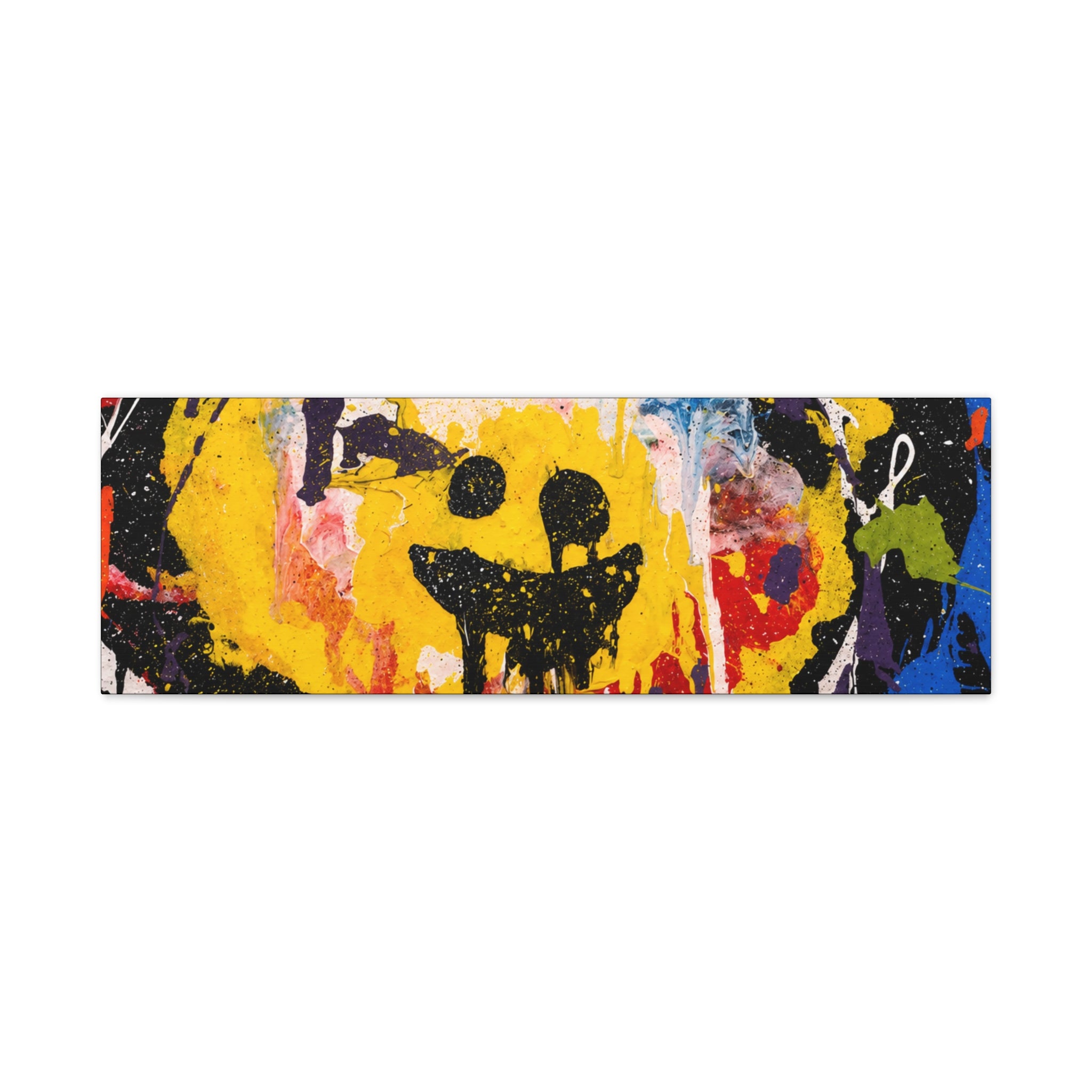 Abstract Graffiti Smile Canvas