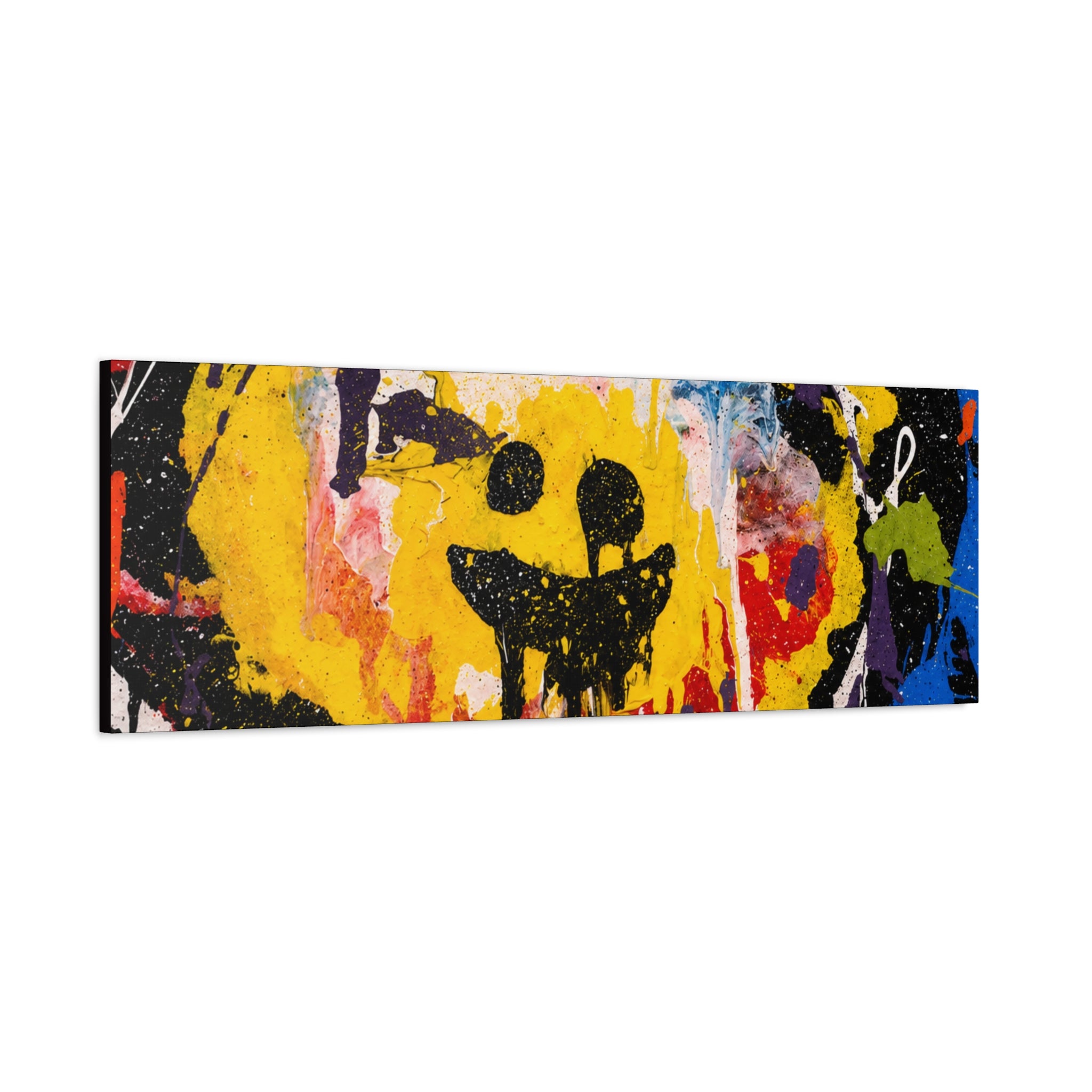 Abstract Graffiti Smile Canvas