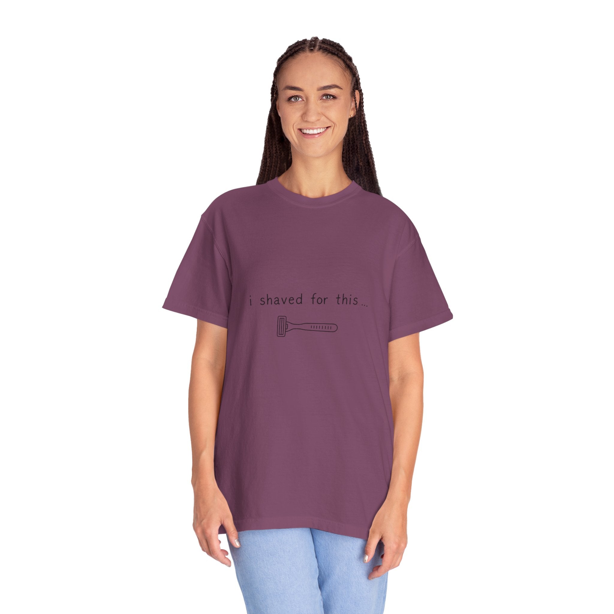 Funny 'I Shaved For This' T-Shirt – Minimal Razor Graphic Tee