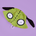 Green Monster Crochet Bucket Hat